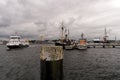 View of the port of Kiel in Germany