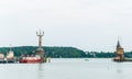 View of the port of Konstanz, Bodensee, Germany....IMAGE Royalty Free Stock Photo