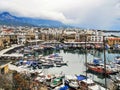 View of a port in Kyrenia-Girne, Cyprus