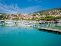 View of the port of Lerici, Golfo dei Poeti, near the Cinque Terre, Liguria.