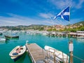 View of the port of Lerici, Golfo dei Poeti, near the Cinque Terre, Liguria.