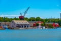 View of the port of Mariehamn, Finland Royalty Free Stock Photo
