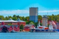 View of the port of Mariehamn, Finland Royalty Free Stock Photo