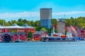 View of the port of Mariehamn, Finland Royalty Free Stock Photo