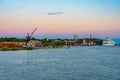 View of the port of Mariehamn, Finland Royalty Free Stock Photo