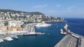 Port of Nice or Port Lympia in France Royalty Free Stock Photo