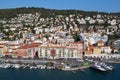 View of port of Nice, city in South France, French riviera Royalty Free Stock Photo