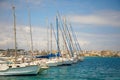 View of the port of Otranto in sunny day Royalty Free Stock Photo