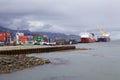 View of the port of Ushuaia, Argentina