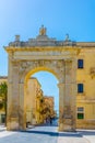 View of the Porta Reale o Ferdinandea in Noto, Sicily, Italy Royalty Free Stock Photo