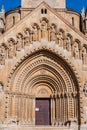 View of the Portal of the Church of Jak is a functioning Catholic chapel in Budapest