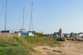 View of Portbail, France, Normandy in tidal