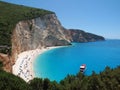 View of Porto Katsiki beach in Lefkada, Greece