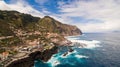 View of Porto Moniz Madeira Portugal aerial