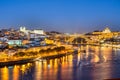 View of Porto at night Royalty Free Stock Photo