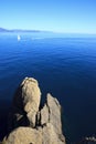 View from Portofino`s lighthouse, Genova, Liguria, Italy