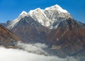 View of Portse village, mount cholatse and Tabuche peak