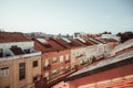 View of Portugues rooftops, houses Royalty Free Stock Photo