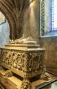 View of Portuguese poaet Luis de Camoes tomb in Hieronymites Monastery. Lisbon, Portugal Royalty Free Stock Photo