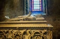 View of Portuguese poaet Luis de Camoes tomb in Hieronymites Monastery. Lisbon, Portugal Royalty Free Stock Photo