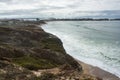 View of Portuguese Western coast from Almagreira in East direction