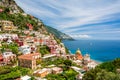 View on Positano on Amalfi coast, Campania, Italy Royalty Free Stock Photo