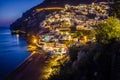 City view at night . Positano. Campania. Italy