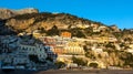 View of Positano village along Amalfi Coast in Italy Royalty Free Stock Photo
