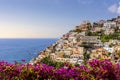 View of Positano village along Amalfi Coast in Italy Royalty Free Stock Photo