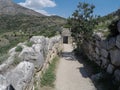 Postern or Orestes Gate, Mycenae, Greece Royalty Free Stock Photo