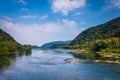 View of the Potomac River, from Harper's Ferry, West Virginia. Royalty Free Stock Photo