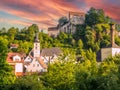 View of Pottenstein Castle in Bavaria