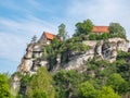 View of Pottenstein Castle in Franconian Switzerland