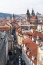 View Prague from above Royalty Free Stock Photo