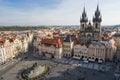 View Prague from above, Old Town square Royalty Free Stock Photo