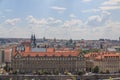 View on Prague buildings and Tyn Church Royalty Free Stock Photo