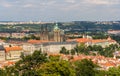 View of Prague Castle (Prazsky hrad) Royalty Free Stock Photo