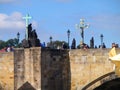 View of Prague Castle and Saint Vitus cathedral, Prague, Czech Republic.