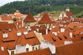 View of Prague city from hill Royalty Free Stock Photo