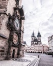 View of Prague. Detail of the Prague in the Old Town. Czech Republic