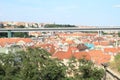 View on Prague with Nuselsky Bridge