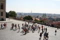 View of Prague from the Prague Castle Royalty Free Stock Photo