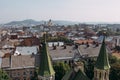 View of Prague from the roof of the house Royalty Free Stock Photo