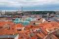 View on Prague`s roof Royalty Free Stock Photo