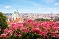 View on the Prague with St. Nicholas' Cathedral Royalty Free Stock Photo