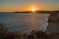 A view of a Praia da Rocha in Portimao, Algarve region, Portugal Royalty Free Stock Photo