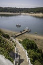 View of Praia de Odeceixe, a beautiful beach facing the Atlantic Ocean in Alentejo region, Portugal Royalty Free Stock Photo