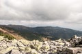 View from Prasiva hill summit in Nizke Tatry mountains in Slovakia