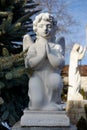 View of praying Angel statue Royalty Free Stock Photo