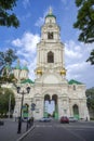 View of the Prechistenskaya bell tower, Kremlin in Astrakhan Royalty Free Stock Photo